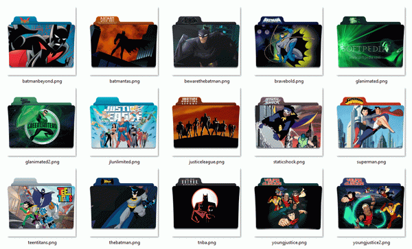 DC Shows Folder Icon Pack