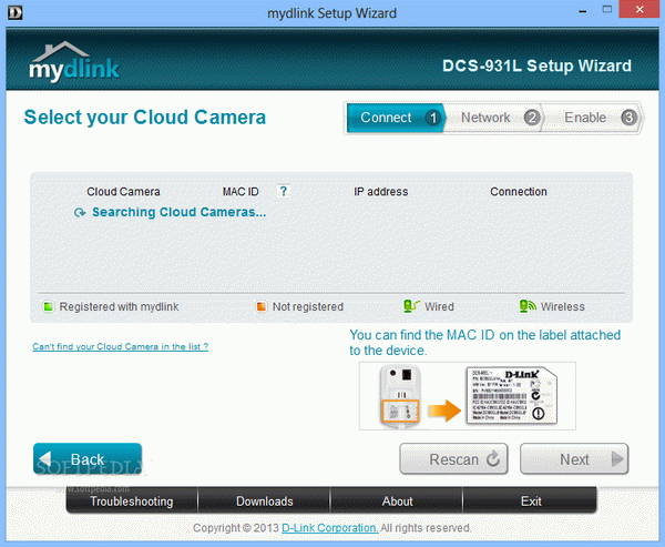 DCS-931L Setup Wizard