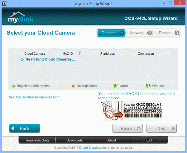 DCS-942L Setup Wizard