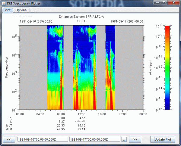 DE1 Spectrogram Plotter