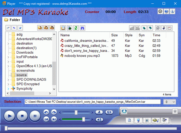 DEL MP3 Karaoke