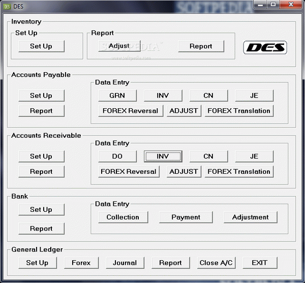 DES (Double-Entry Software)