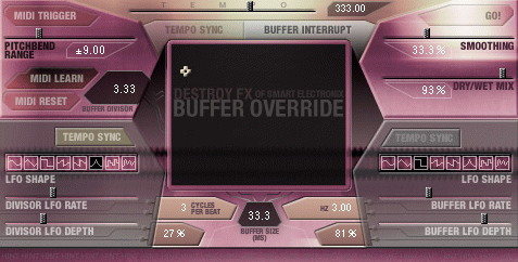DFX Buffer Override