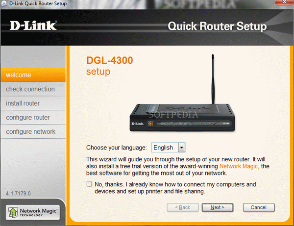 D-Link DGL-4300 Quick Router Setup