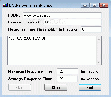 DNS Response Time Monitor