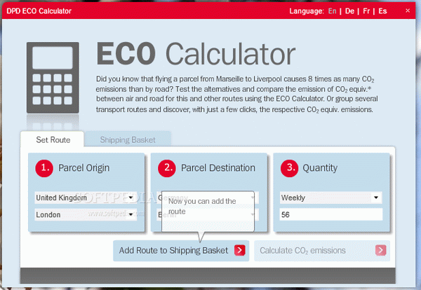 DPD ECO Calculator