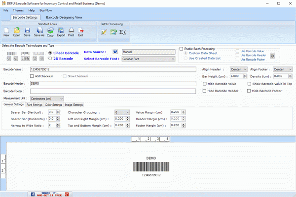 DRPU Barcode Software for Inventory Control and Retail Business