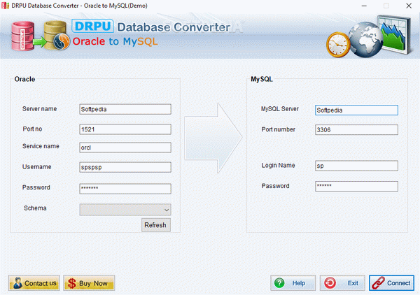 DRPU Database Converter - ORACLE to MySQL