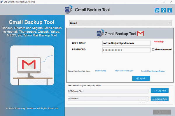 DRS Gmail Backup Tool