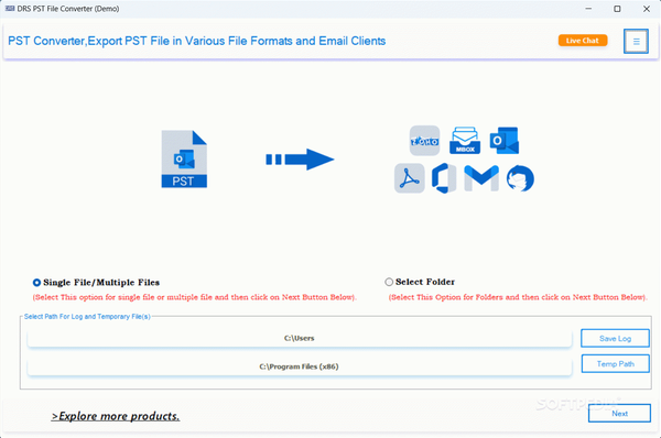 DRS PST Converter Software