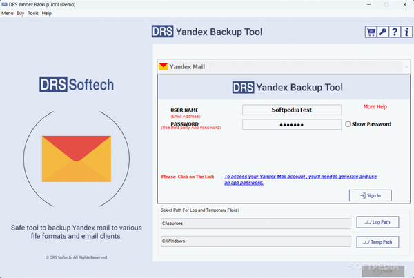 DRS Yandex Backup Tool