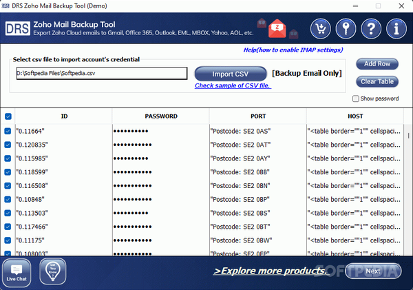 DRS Zoho Mail Backup Tool