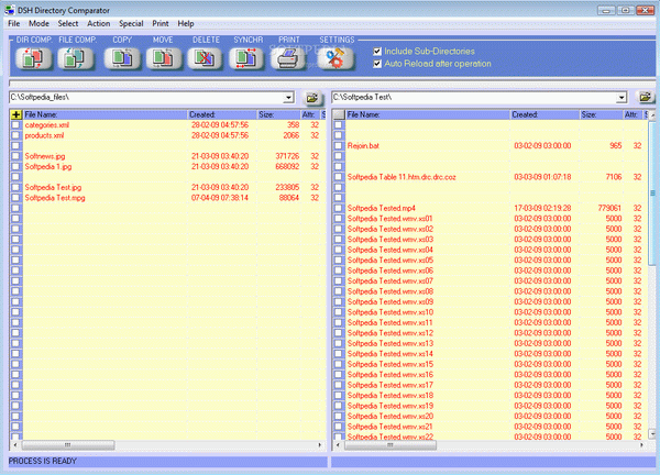 DSH Directory Comparator