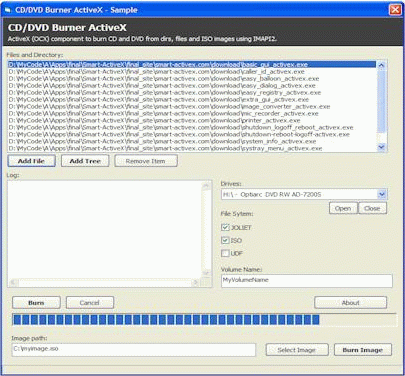 DVD CD Burner ActiveX