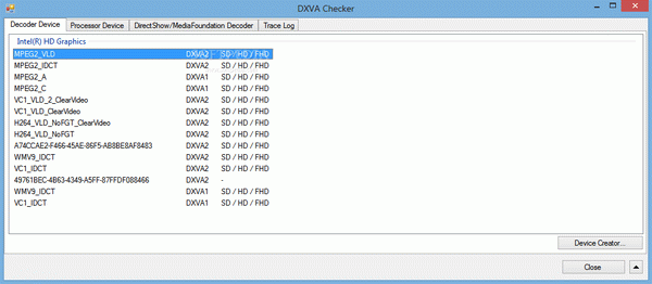 DXVA Checker