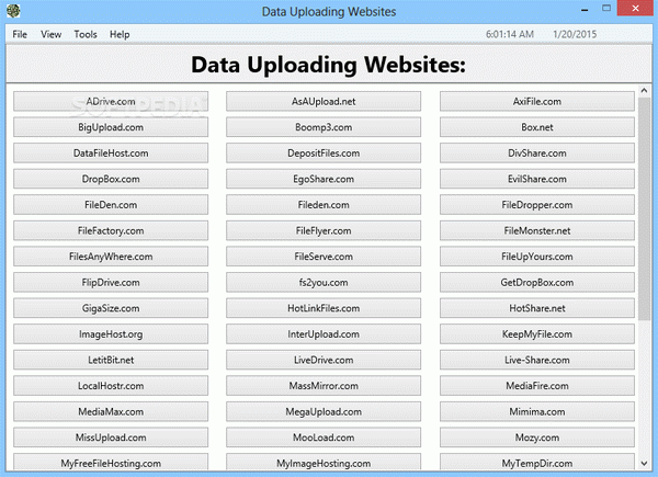 Data Uploading Websites