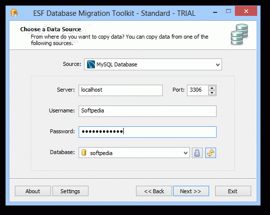 ESF Database Migration Toolkit Standard