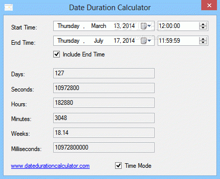 Date Duration Calculator