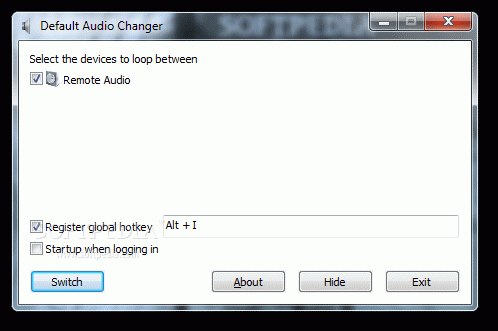 Default Audio Changer