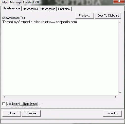 Delphi Message Assistant