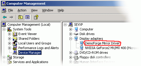 DemoForge Mirage Driver for TightVNC