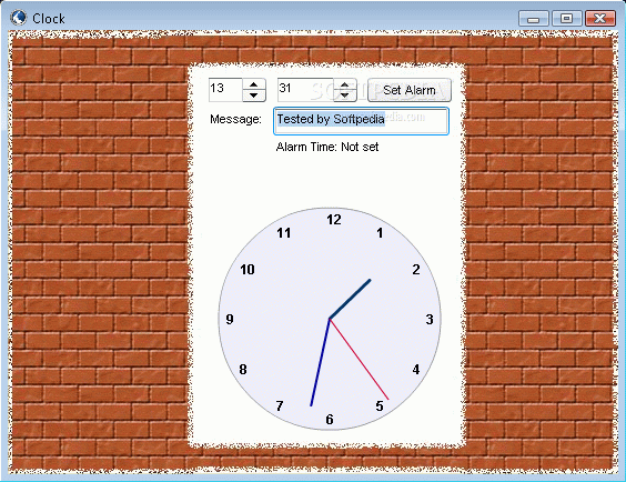 Desktop Alarm Clock Widget