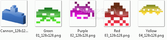Desktop Space Invaders Iconset