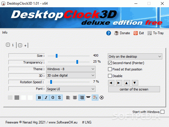 DesktopClock3D