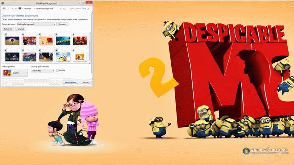 Despicable Me 2 Windows 7 Theme