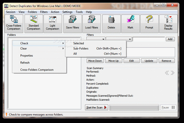 Detect Duplicates for Windows Live Mail