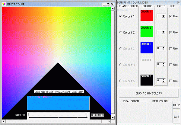 Different Color Mixer