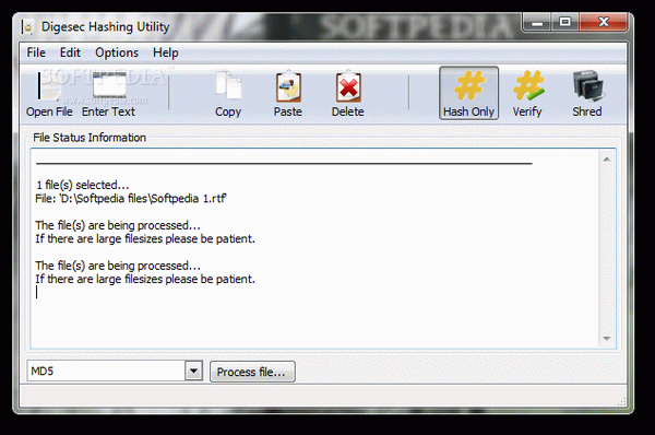 Digesec Hashing Utility Portable