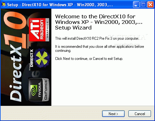 DirectX 10 for Windows XP