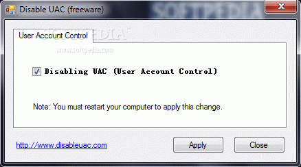 Disable UAC