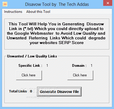 Disavow Tool