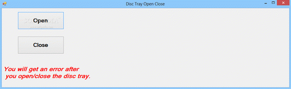 Disc Tray Open Close