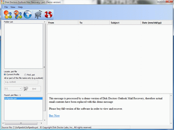 Disk Doctors Outlook Mail Recovery (pst)