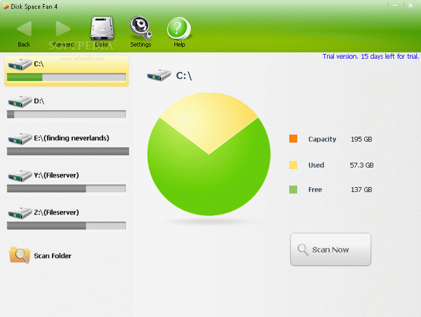 Disk Space Fan
