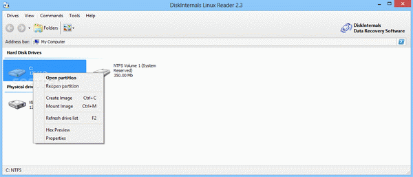 DiskInternals Linux Reader