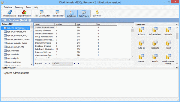 DiskInternals MSSQL Recovery