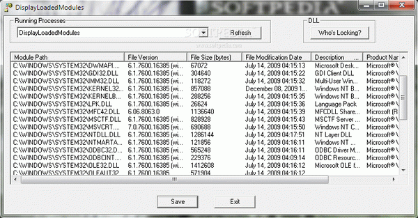 Display Loaded Modules