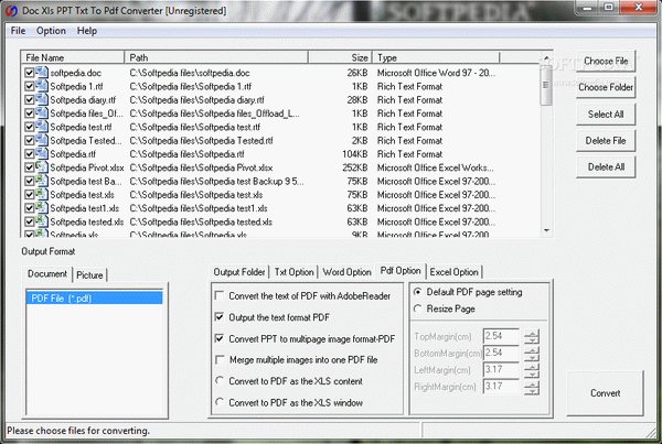 Doc Xls PPT Txt To Pdf Converter