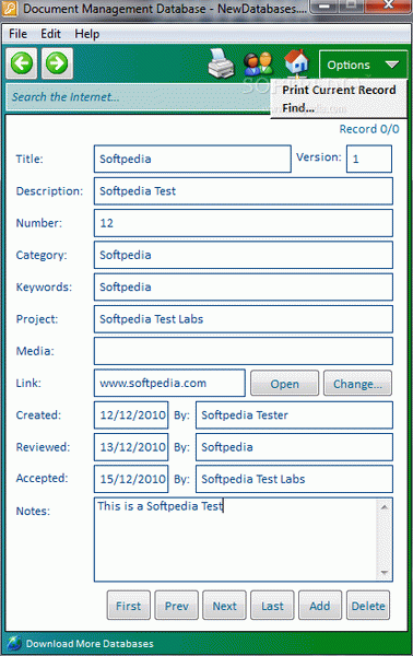 Document Management Database