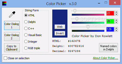 Don Rowlett Color Picker