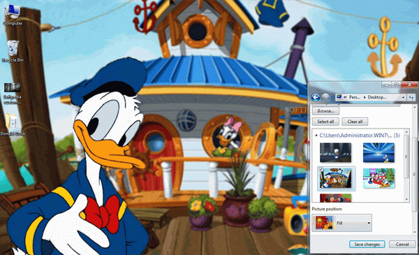 Donald Duck Windows 7 Theme