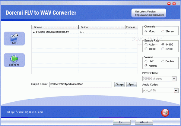 Doremi FLV to WAV Converter