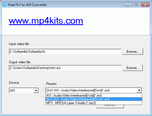 DoremiSoft Free FLV to AVI Converter