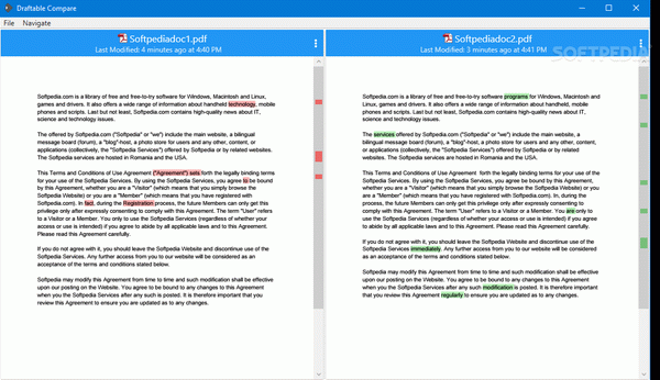 Draftable Compare