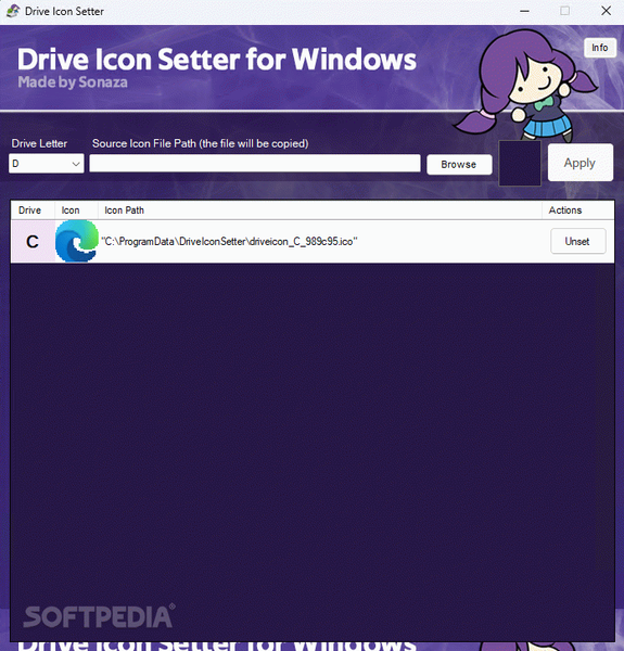 Drive Icon Setter