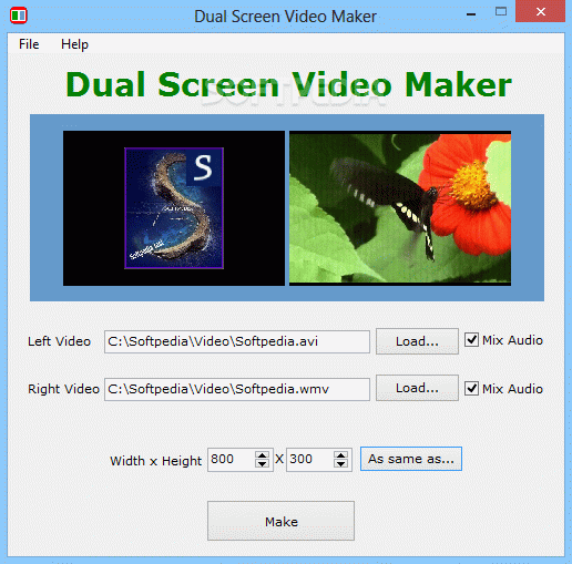 Dual Screen Video Maker